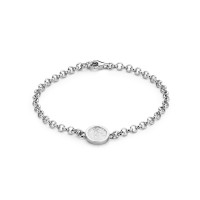 Bliss round Armband Silber 12mm